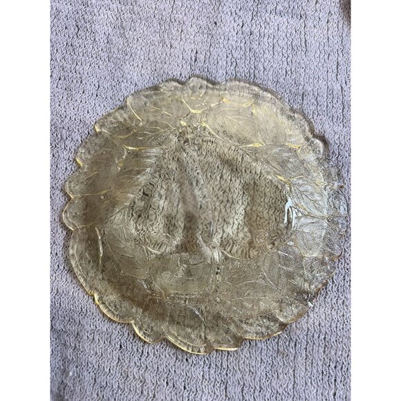 Indiana Glass Yellow Mist Sweet‎ Pear 8" Luncheon/Dinner Plate VTG Decor AS IS - Picture 7 of 9